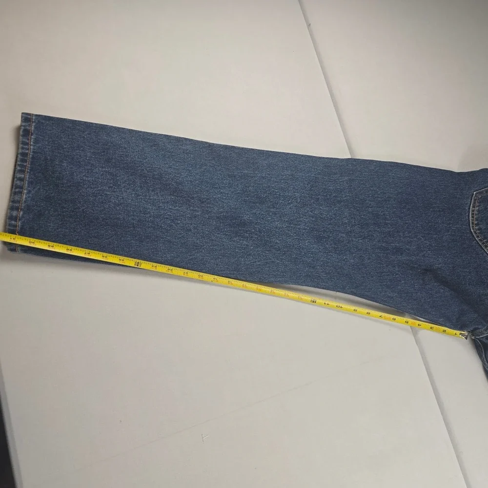 Levi's 505 Regular Fit Jeans Men's‎ 38x32 Dark Wash Blue Straight Leg Zipper